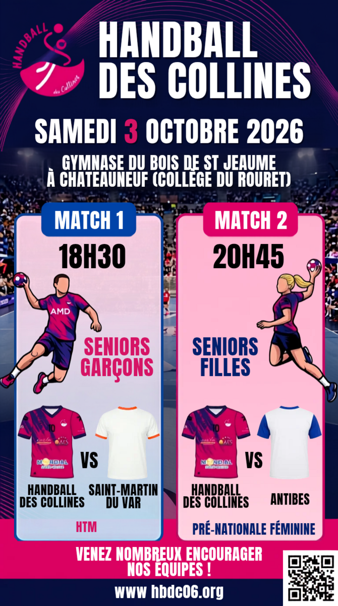 Séniors Filles et Séniors Garçons : matchs à domicile ce samedi !